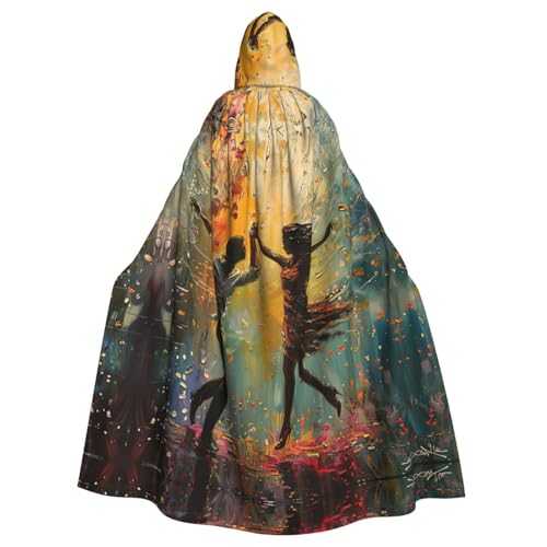 CADREWY Eleganter Umhang mit Kapuze für Damen und Herren, für Cosplay, Karneval, Partys, Maskerade, Events von CADREWY