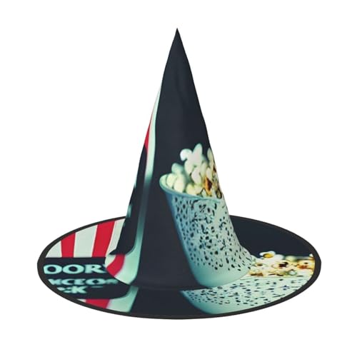 CADREWY Film-Schindel- und Popcorn-Druck, bequem, Karnevalshut für Kostümpartys, Maskerade, Urlaub, Dekorationen, Hut von CADREWY