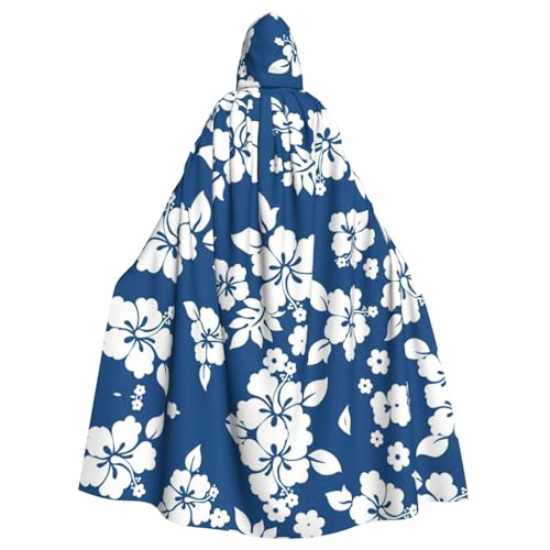 CADREWY Hawaii-Blumendruck, bezaubernder Umhang mit Kapuze, Unisex, Umhang für Halloween, Cosplay und Thema CADREWY Hawaii-Blumendruck, bezaubernder Umhang mit Kapuze, Unisex, Umhang für Halloween, Cosplay und Thema von CADREWY