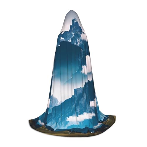 CADREWY Kapuzenumhang mit Landschaft und Bergen, Unisex, Gothic-Kostüm, Karneval, Mottopartys, Vampir, festliche Dekoration CADREWY Kapuzenumhang mit Landschaft und Bergen, Unisex, Gothic-Kostüm, Karneval, Mottopartys, Vampir, festliche Dekoration von CADREWY