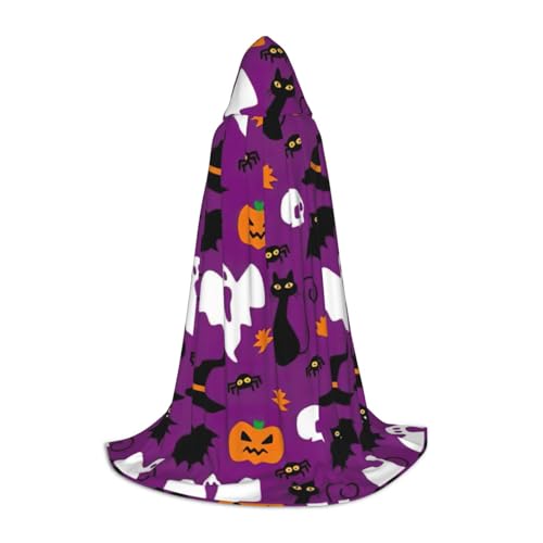 CADREWY Lila Halloween Horror Print Kapuzenumhang Unisex Gothic Kostüm Karneval Mottopartys Vampir Festliche Dekoration CADREWY Lila Halloween Horror Print Kapuzenumhang Unisex Gothic Kostüm Karneval Mottopartys Vampir Festliche Dekoration von CADREWY