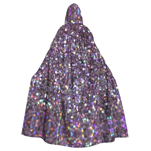CADREWY Paillettenmuster-Druck, eleganter Kapuzenumhang für Damen und Herren, für Cosplay, Karneval, Partys, Maskerade, Events CADREWY Paillettenmuster-Druck, eleganter Kapuzenumhang für Damen und Herren, für Cosplay, Karneval, Partys, Maskerade, Events von CADREWY
