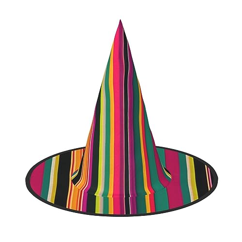 CADREWY Regenbogenfarbener, gestreifter Druck, bequem, Karnevalshut für Kostümpartys, Maskerade, Urlaub, Dekorationen, Hut von CADREWY