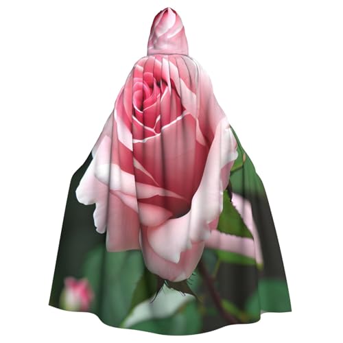 CADREWY Rosenblüten-Druck, eleganter Kapuzenumhang für Damen und Herren, für Cosplay, Karneval, Partys, Maskerade, Events CADREWY Rosenblüten-Druck, eleganter Kapuzenumhang für Damen und Herren, für Cosplay, Karneval, Partys, Maskerade, Events von CADREWY
