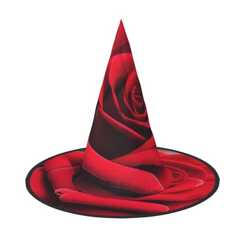 CADREWY Rote Rose Blume 1 Druck bequem Karneval Hut für Kostümpartys Maskerade Urlaub Dekorationen Hut von CADREWY