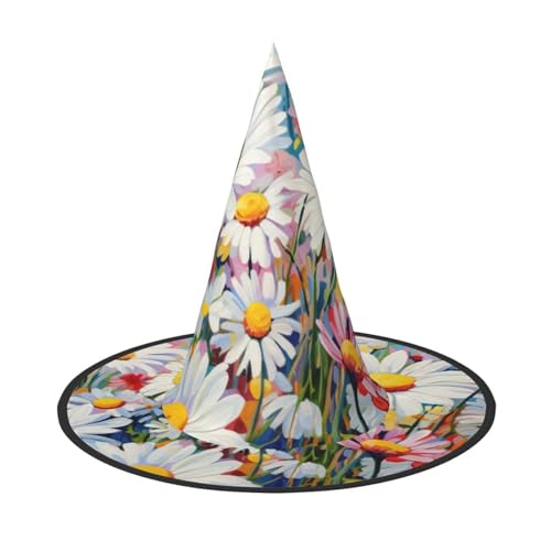 CADREWY Sommer-Blumen-Gänseblümchen-Blumendruck, bequem, Karnevalshut für Kostümpartys, Maskerade, Urlaub, Dekorationen, Hut von CADREWY