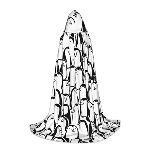 CADREWY Stilvoller Umhang mit Pinguin-Aufdruck, Unisex, Gothic-Kostüm, Karneval, Mottopartys, Vampir, festliche Dekoration CADREWY Stilvoller Umhang mit Pinguin-Aufdruck, Unisex, Gothic-Kostüm, Karneval, Mottopartys, Vampir, festliche Dekoration von CADREWY