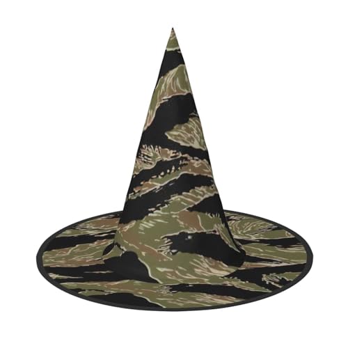 CADREWY Tiger Stripe Camo Print Bequemer Karneval Hut für Kostümpartys Maskerade Urlaub Dekorationen Hut von CADREWY