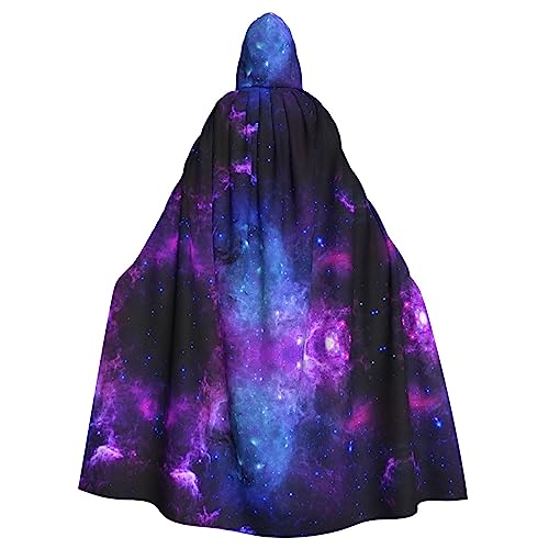 CADREWY Umhang mit Kapuze, Galaxie, bedruckt, bezaubernd, voller Länge, Unisex, für Halloween, Cosplay und Thema CADREWY Umhang mit Kapuze, Galaxie, bedruckt, bezaubernd, voller Länge, Unisex, für Halloween, Cosplay und Thema von CADREWY