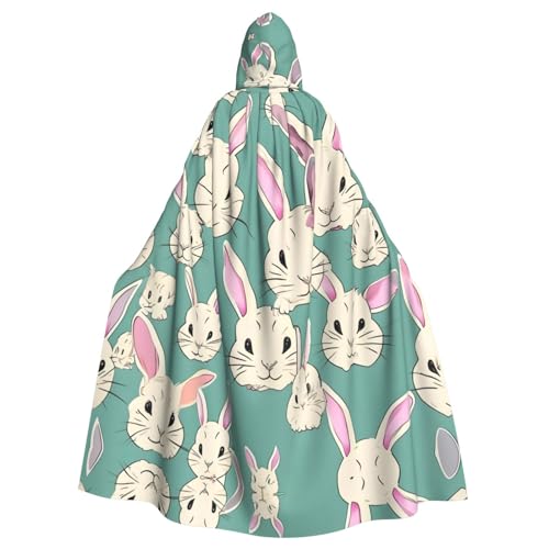 CADREWY Umhang mit Kapuze, niedlicher Hasen-Druck, bezaubernd, volle Länge, Unisex, Umhang für Halloween, Cosplay und Thema CADREWY Umhang mit Kapuze, niedlicher Hasen-Druck, bezaubernd, volle Länge, Unisex, Umhang für Halloween, Cosplay und Thema von CADREWY