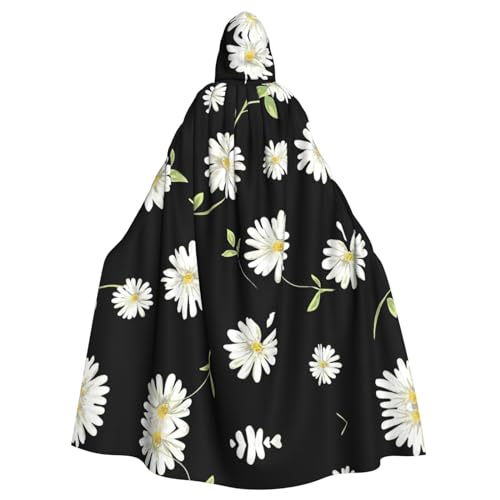 CADREWY Umhang mit Kapuze und Gänseblümchen-Druck, bezaubernd, Unisex, für Halloween, Cosplay und Thema CADREWY Umhang mit Kapuze und Gänseblümchen-Druck, bezaubernd, Unisex, für Halloween, Cosplay und Thema von CADREWY