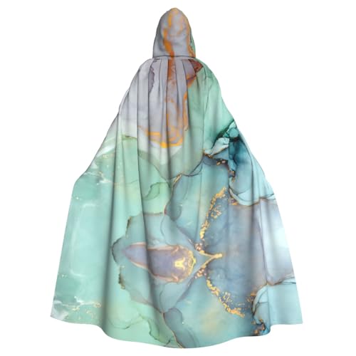 CADREWY Umhang mit Kapuze und buntem Marmordruck, bezaubernd, voller Länge, Unisex, Umhang für Halloween, Cosplay und Thema CADREWY Umhang mit Kapuze und buntem Marmordruck, bezaubernd, voller Länge, Unisex, Umhang für Halloween, Cosplay und Thema von CADREWY