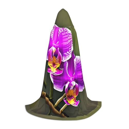 CADREWY Umhang mit Orchideen-Blumendruck, Unisex, Gothic-Kostüm, Karneval, Mottopartys, Vampir, festliche Dekoration CADREWY Umhang mit Orchideen-Blumendruck, Unisex, Gothic-Kostüm, Karneval, Mottopartys, Vampir, festliche Dekoration von CADREWY
