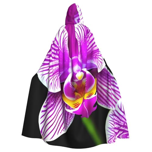 CADREWY Umhang mit Orchideen-Blumendruck, bezaubernd, volle Länge, mit Kapuze, Unisex, Umhang für Halloween, Cosplay und Thema CADREWY Umhang mit Orchideen-Blumendruck, bezaubernd, volle Länge, mit Kapuze, Unisex, Umhang für Halloween, Cosplay und Thema von CADREWY