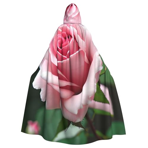 CADREWY Umhang mit Rosenblüten-Druck, bezaubernd, volle Länge, mit Kapuze, Unisex, Umhang für Halloween, Cosplay und Thema CADREWY Umhang mit Rosenblüten-Druck, bezaubernd, volle Länge, mit Kapuze, Unisex, Umhang für Halloween, Cosplay und Thema von CADREWY