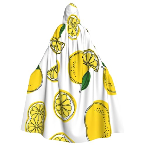 CADREWY Umhang mit Zitronenfrucht-Muster, bezaubernder Umhang mit Kapuze in voller Länge, Unisex, Umhang für Halloween, Cosplay und Thema CADREWY Umhang mit Zitronenfrucht-Muster, bezaubernder Umhang mit Kapuze in voller Länge, Unisex, Umhang für Halloween, Cosplay und Thema von CADREWY