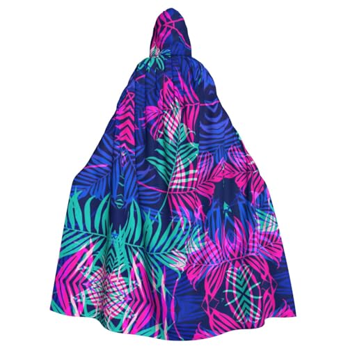 CADREWY Umhang mit buntem Blätterdruck, bezaubernd, mit Kapuze, Unisex, Umhang für Halloween, Cosplay und Thema CADREWY Umhang mit buntem Blätterdruck, bezaubernd, mit Kapuze, Unisex, Umhang für Halloween, Cosplay und Thema von CADREWY