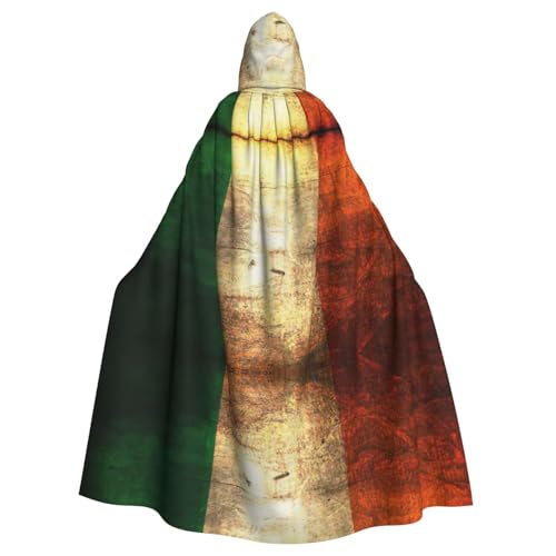 CADREWY Umhang mit irischer Flagge, bezaubernder Kapuzenumhang, Unisex, Umhang für Halloween, Cosplay und Thema von CADREWY