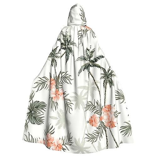 CADREWY Umhang mit tropischem Palmenaufdruck, bezaubernd, volle Länge, mit Kapuze, Unisex, Umhang für Halloween, Cosplay und Thema CADREWY Umhang mit tropischem Palmenaufdruck, bezaubernd, volle Länge, mit Kapuze, Unisex, Umhang für Halloween, Cosplay und Thema von CADREWY