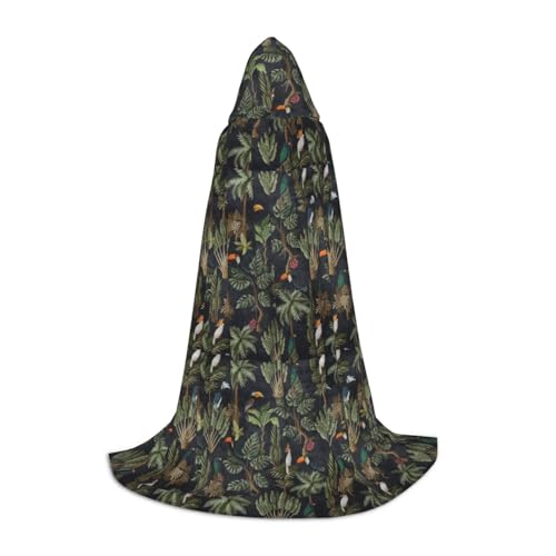 CADREWY Wasserfarben-Kaktus-Druck, Kapuzenumhang, Unisex, Gothic-Kostüm, Karneval, Mottopartys, Vampir, festliche Dekoration CADREWY Wasserfarben-Kaktus-Druck, Kapuzenumhang, Unisex, Gothic-Kostüm, Karneval, Mottopartys, Vampir, festliche Dekoration von CADREWY