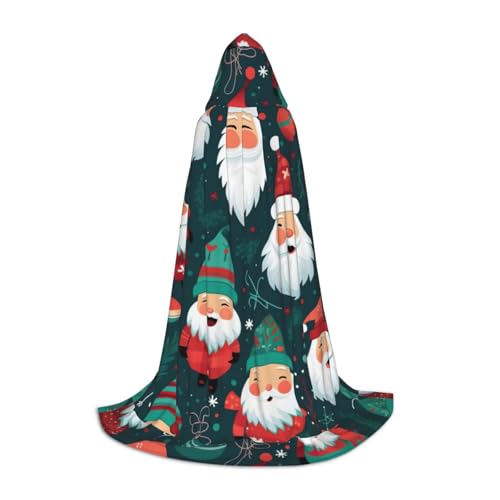 CADREWY Weihnachts-Cartoon-Weihnachtsmann-Druck, Kapuzenumhang, Unisex, Gothic-Kostüm, Karneval, Mottopartys, Vampir, festliche Dekoration CADREWY Weihnachts-Cartoon-Weihnachtsmann-Druck, Kapuzenumhang, Unisex, Gothic-Kostüm, Karneval, Mottopartys, Vampir, festliche Dekoration von CADREWY