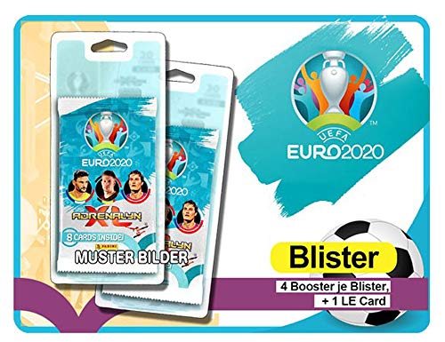 Sammelkarten Panini UEFA EURO 2020 Adrenalyn XL TC, Blister, 4 Booster und LE Card von Panini