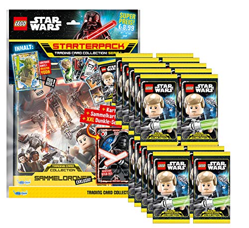 Unbekannt Lego Star Wars - Serie 1 Trading Cards - 1 Starter + 20 Booster - Deutsch von CAGO