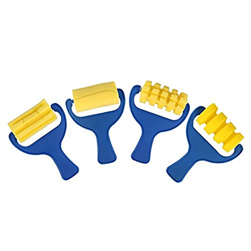 CAIONPLE Set Von 4 StüCke Schwamm Farbroller Pinsel DIY Kinder Pinsel Kid Kunsthandwerk Malwerkzeug CAIONPLE Set Von 4 StüCke Schwamm Farbroller Pinsel DIY Kinder Pinsel Kid Kunsthandwerk Malwerkzeug von CAIONPLE