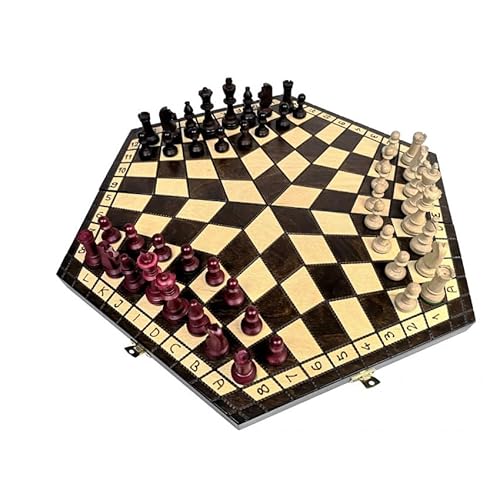 Schach für DREI Spieler 47 x 27cm Big von Caissa