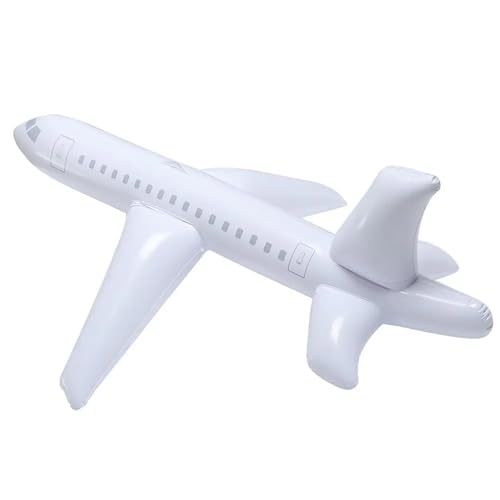 CAKEEYUM Aufblasbares Flugzeug für Kinder 118 Zoll Realistisches PVC -Flugzeug mit Luftventilausbildung und dekoratives Spielzeugflugzeug für Kindergärtner aufblasbare Spielzeug für Kleinkinder von CAKEEYUM