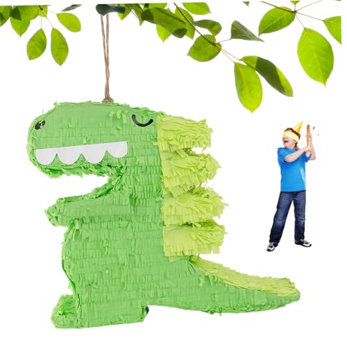 CAKEEYUM Dinosaurier -Pinatas, 17x15x3 Zoll niedliche Cartoon -Papier Dinosaurier -Party -Dekorationen, Hängende Pinatas für Geburtstagsfeier Mädchen Jungen Innen oder Outdoor, Jungen, Pina von CAKEEYUM