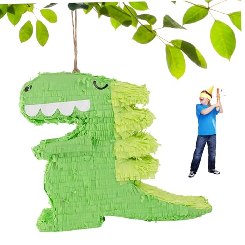 CAKEEYUM Dinosaurier Pinatas 17x15x3 Zoll niedliche Cartoon Papier Dinosaurier Party Dekorationen Hängende Pinatas für Geburtstagsfeier Mädchen Jungen im Innen- oder Außenbereich von CAKEEYUM
