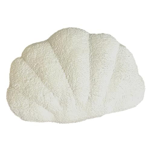 Muschelkissen, Dekokissen, 35, 6 x 25, 4 cm, weiches Plüsch Strandkissen, Meeresdeko für Zuhause, Büro, Auto, Hotel von CAKEEYUM