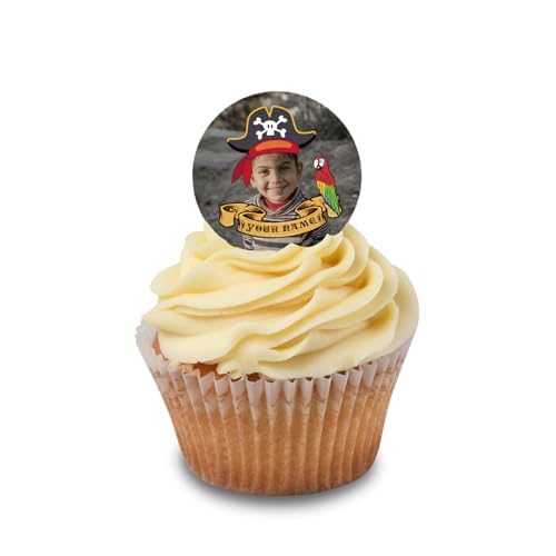 Cakeshop Cupcake Personalisierte Essbare Kuchenaufleger Piratenhut Foto-Upload | Benutzerdefiniertes Bild & Name | Für Geburtstage & Feiern | Mehrere Formen & Größen | Zuckerguss- & Oblatenpapier Cakeshop Cupcake Personalisierte Essbare Kuchenaufleger Piratenhut Foto-Upload | Benutzerdefiniertes Bild & Name | Für Geburtstage & Feiern | Mehrere Formen & Größen | Zuckerguss- & Oblatenpapier von CAKESHOP edible cake toppers EST. 2012