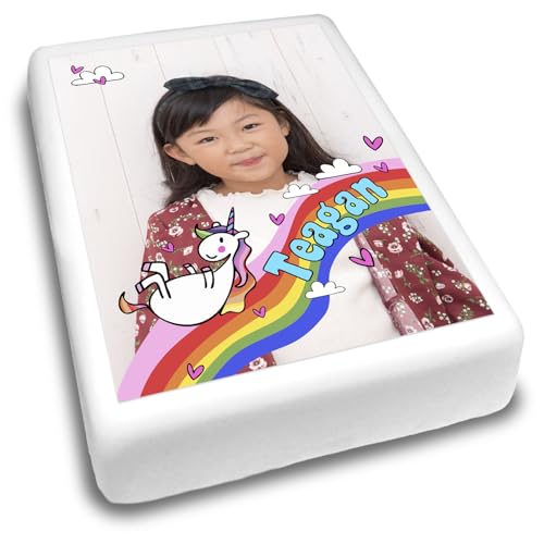 Cakeshop Portrait Personalisierte Essbare Tortendekoration Mit Einhorn & Regenbogen | Personalisieren Sie Bild & Name | Für Geburtstage & Feiern | Mehrere Formen & Größen | Zuckerguss & Oblatenpapier Cakeshop Portrait Personalisierte Essbare Tortendekoration Mit Einhorn & Regenbogen | Personalisieren Sie Bild & Name | Für Geburtstage & Feiern | Mehrere Formen & Größen | Zuckerguss & Oblatenpapier von CAKESHOP edible cake toppers EST. 2012