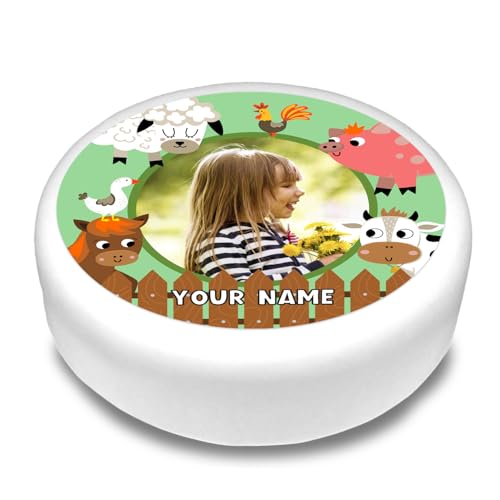 Cakeshop Runde Personalisierte Essbare Tortendekoration Bauernhoftiere Freunde | Benutzerdefinierter Text oder Name | Für Geburtstage & Feiern | Mehrere Formen & Größen | Zuckerguss & Oblatenpapier Cakeshop Runde Personalisierte Essbare Tortendekoration Bauernhoftiere Freunde | Benutzerdefinierter Text oder Name | Für Geburtstage & Feiern | Mehrere Formen & Größen | Zuckerguss & Oblatenpapier von CAKESHOP edible cake toppers EST. 2012