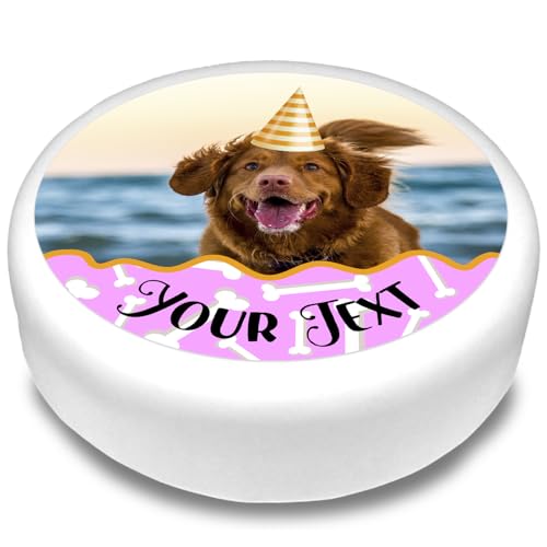 Cakeshop Runde Personalisierte Essbare Tortendekoration Hund Geburtstag Thema | Personalisieren Sie Bild & Text | Für Geburtstage & Feiern | Mehrere Formen & Größen | Zuckerguss & Oblatenpapier Cakeshop Runde Personalisierte Essbare Tortendekoration Hund Geburtstag Thema | Personalisieren Sie Bild & Text | Für Geburtstage & Feiern | Mehrere Formen & Größen | Zuckerguss & Oblatenpapier von CAKESHOP edible cake toppers EST. 2012