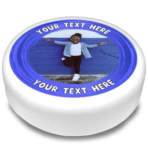 Cakeshop Runde Personalisierte Essbare Tortendekoration Mit Dunkelblauem Rand & Text | Benutzerdefiniertes Bild & Text | Für Geburtstage & Feiern | Mehrere Formen & Größen | Zuckerguss & Oblatenpapier Cakeshop Runde Personalisierte Essbare Tortendekoration Mit Dunkelblauem Rand & Text | Benutzerdefiniertes Bild & Text | Für Geburtstage & Feiern | Mehrere Formen & Größen | Zuckerguss & Oblatenpapier von CAKESHOP edible cake toppers EST. 2012