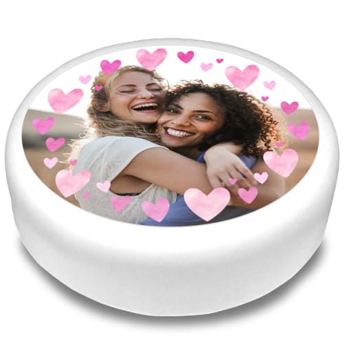 Cakeshop Runde Personalisierte Essbare Tortendekoration Mit Rosa Herzen & Text | Benutzerdefiniertes Bild & Text | Für Geburtstage & Feiern | Mehrere Formen & Größen | Zuckerguss & Oblatenpapier Cakeshop Runde Personalisierte Essbare Tortendekoration Mit Rosa Herzen & Text | Benutzerdefiniertes Bild & Text | Für Geburtstage & Feiern | Mehrere Formen & Größen | Zuckerguss & Oblatenpapier von CAKESHOP edible cake toppers EST. 2012