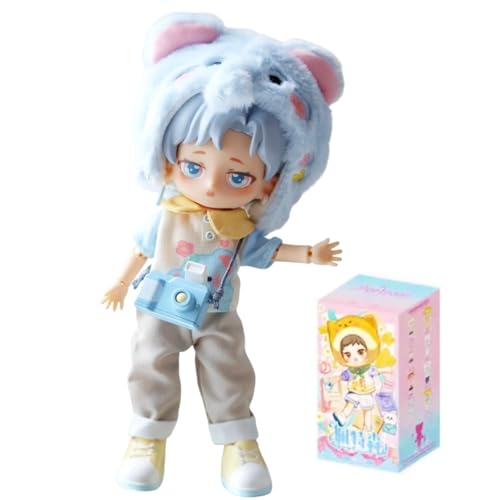 CALEMBOU BJD Blind Box, Kawaii 1/12 Peetsoon Garden Party Series Ball Jointed Doll Collectable Action Figure 1 of 9 Posable Dress Up Dolls for Girls Boys von CALEMBOU