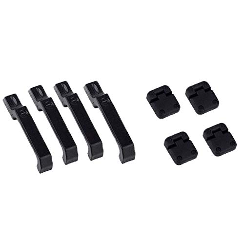 CALIBAN 4 Stück für Autotürscharniere aus schwarzem Kunststoff, 4 Stück und Türgriff, 4 Stück für 1:10 RC Crawler -4 TRX4 CALIBAN 4 Stück für Autotürscharniere aus schwarzem Kunststoff, 4 Stück und Türgriff, 4 Stück für 1:10 RC Crawler -4 TRX4 von CALIBAN