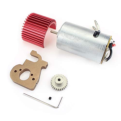 CALIBAN Für 124019 124018 1/12 Stück Upgrade Auto Fernbedienung 550 Motor gebürstet mit Halterung für Kühlkörper, Rot CALIBAN Für 124019 124018 1/12 Stück Upgrade Auto Fernbedienung 550 Motor gebürstet mit Halterung für Kühlkörper, Rot von CALIBAN