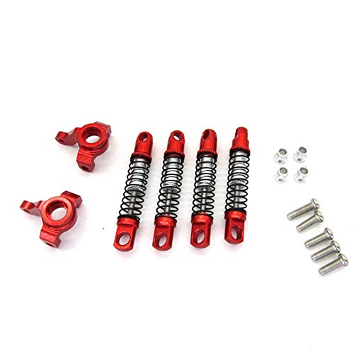CALIBAN Für XMYKC01CM JIMNY 1/16 RC Autoteile auf Stoßdämpfer aus Metall mit Zubehör zum Upgrade des Lenkbechers, Rot CALIBAN Für XMYKC01CM JIMNY 1/16 RC Autoteile auf Stoßdämpfer aus Metall mit Zubehör zum Upgrade des Lenkbechers, Rot von CALIBAN