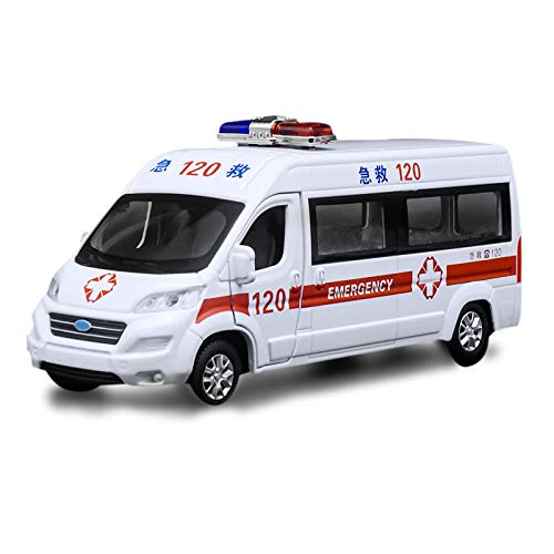 CALIBAN Hohe Simulation 1:32 Modell Krankenwagen aus Metall mit vier Türen kann öffnen Pullback Metall Modell Cars Spielzeug CALIBAN Hohe Simulation 1:32 Modell Krankenwagen aus Metall mit vier Türen kann öffnen Pullback Metall Modell Cars Spielzeug von CALIBAN