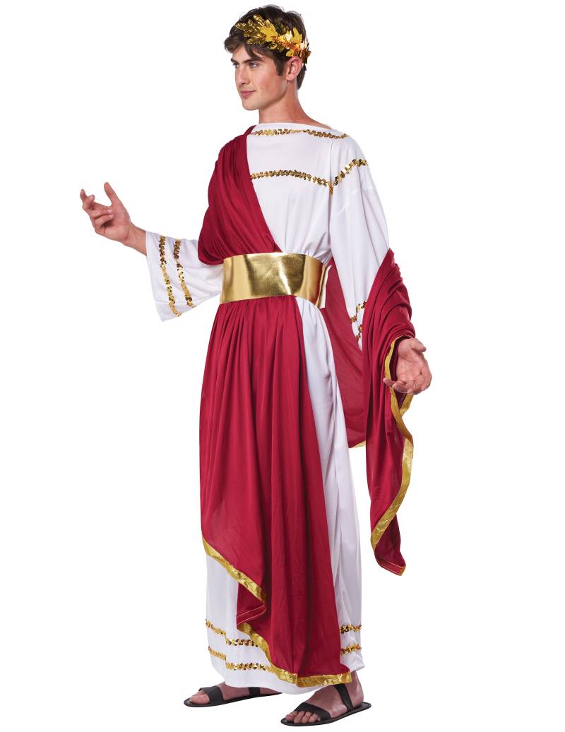 Cäsar Römer Kostüm XXL rot-weiss von KARNEVAL-MEGASTORE