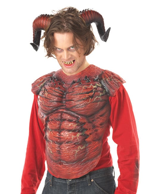 Gebogene Teufelshörner Dämonen-Hörner rot Gebogene Teufelshörner Dämonen-Hörner rot von KARNEVAL-MEGASTORE