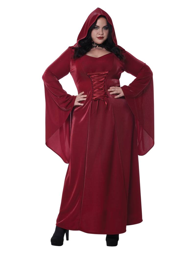 Gothic-Kostüm Halloweenkostüm für Frauen rot von KARNEVAL-MEGASTORE