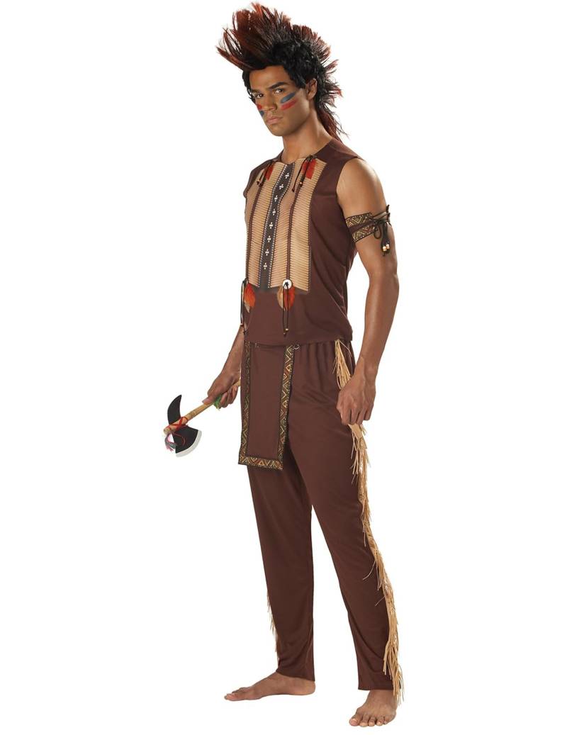 Indianer-Häuptling Kostüm braun von KARNEVAL-MEGASTORE