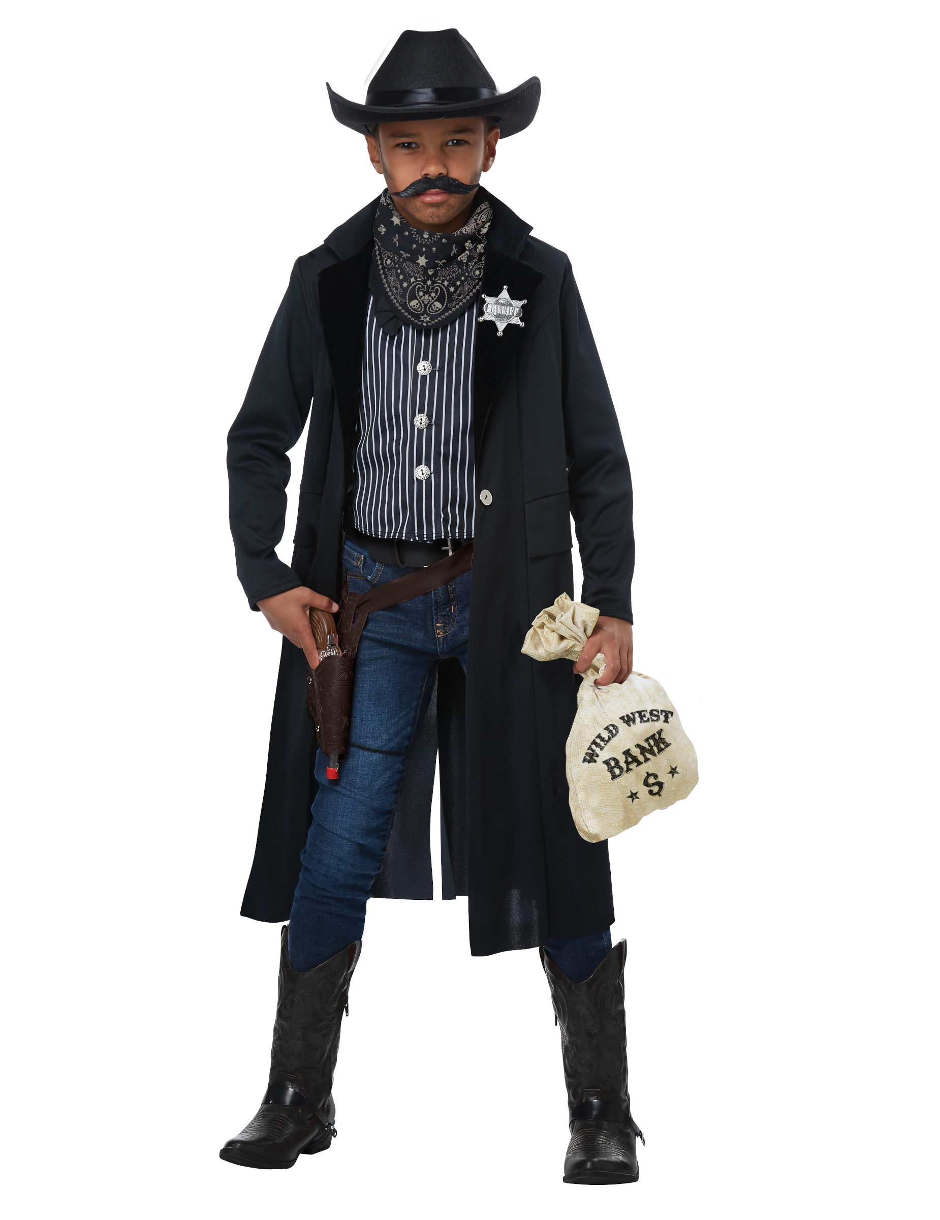Sheriff-Kostüm für Kinder Cowboy-Kostüm dunkelblau von KARNEVAL-MEGASTORE