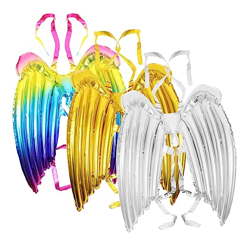 3St Engel Schmetterlingsflügel Kleidung für jugendliche Mädchen Heliumballon Kinderkleidung kinderkostüm Ornament Kleider Folienballons Mädchen-Cosplay-Stütze Modellieren schmücken von CALLARON